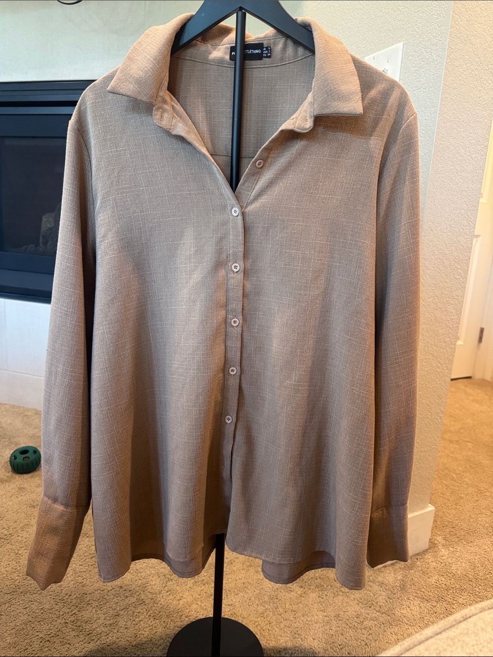 Brown Collared Blouse